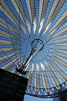 Center Prints: Germany. Berlin. Dome of the Sony Center by German architect