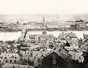 Germany, city of Koblenz, River Rhine