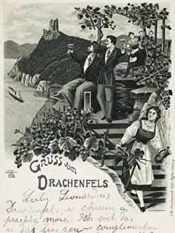 Bonn Prints: Germany - Drachenfels, near Bonn