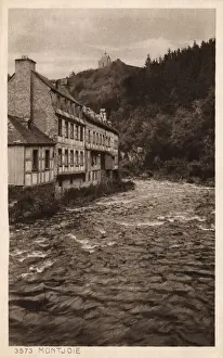Flood Prints: Germany - Monschau - Eifel Region - River Rur in flood