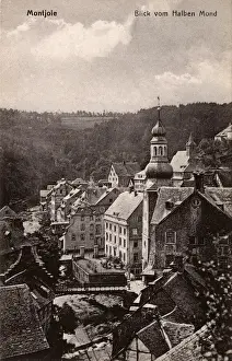 Aachen Prints: Germany - Monschau - Eifel Region - View from Halben Mond