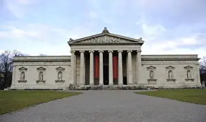 Pediment Prints: Germany. Munich. Glyptothek. Built by architect Leo Von Klen