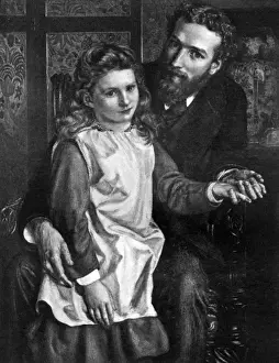 Hugh Prints: Gertrude Bell with her Father, Sir Hugh Bell