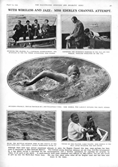 Gertrude Ederle channel swim attempt with jazz band