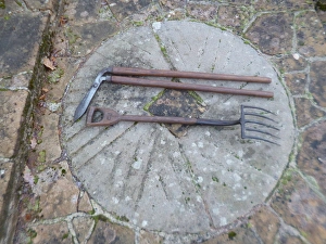 Gertrude Jekylls Garden fork and lawn shears Gertrude Jekylls Garden fork and lawn shears