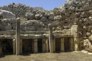 Gozo Prints: Ggantija Temple. ca. 3000 BC. MALTA. Gozo Island