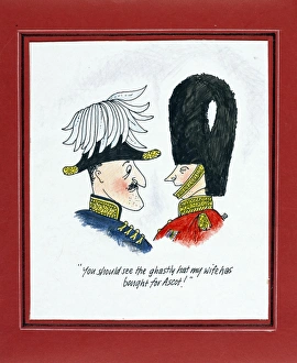 Images Dated 26th August 2015: You should see the ghastly hat my wife has bought for Ascot