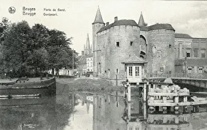Bruges Prints: The Ghent Gate, Bruges, Belgium