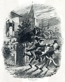 Images Dated 13th November 2018: A ghost appears at a cottage window