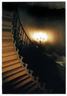 Ghosts Gallery: Ghost on the Tulip Staircase of the Queens House