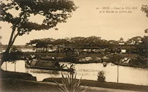 Gia-Hoi Canal, Hue, Annam, French Indochina (Vietnam)