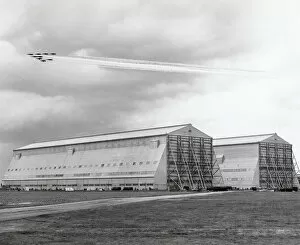 Aerobatics Gallery: Giant Airship Hangars at Cardington, Bedfordshire with t?