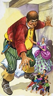 Images Dated 23rd October 2006: Giant attacking children
