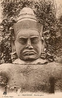 Angkor Gallery: Giant Buddha Statue - Prah Khan, Cambodia