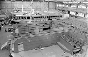 Giant Prints: Giant hovercraft under construction, Isle of Wight