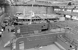 Giant hovercraft under construction, Isle of Wight