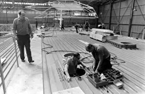 Giant hovercraft under construction, Isle of Wight