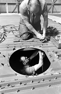Giant hovercraft under construction, Isle of Wight