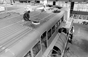 Giant hovercraft under construction, Isle of Wight