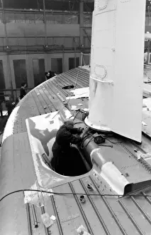 Giant hovercraft under construction, Isle of Wight