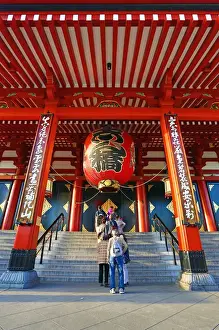 Tokyo Prints: Giant red Japanese lantern, Senso-Ji Temple, Asakusa, Tokyo