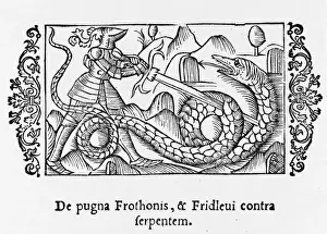 Serpents Prints: Giant Serpent Slain