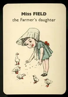 Gibbs Prints: Gibbs Happy Families - Miss Field