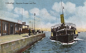Algeciras Gallery: Gibraltar - Algeciras Steamer and Landing Pier