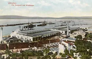 Warehouses Prints: Gibraltar - The Dockyard and Workshops