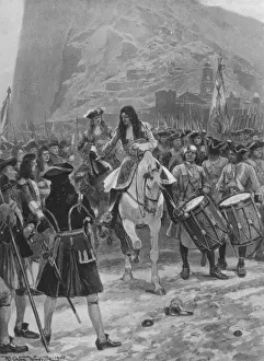 1704 Prints: Gibraltar Given to Brits