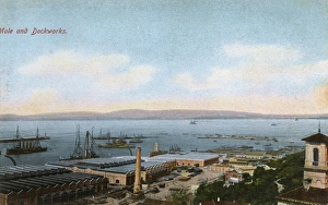 Images Dated 8th November 2016: Gibraltar - The Mole and Dockworks