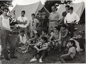 Gibraltar scouts camping in Staffordshire