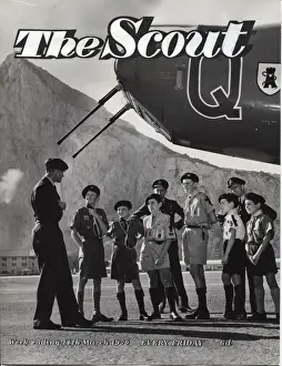 Gibraltar scouts on The Scout magazine cover