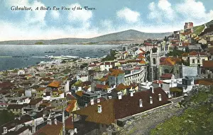 Gibraltar - The Town - Birds Eye view