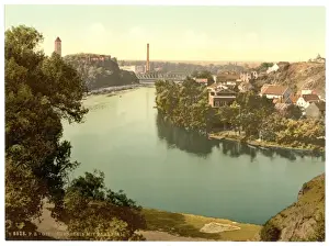 Giebichenstein Ruins and Valley of the Saale, Halle, German