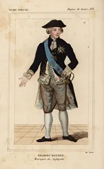Marquis Prints: Gilbert du Motier, Marquis de Lafayette 1789