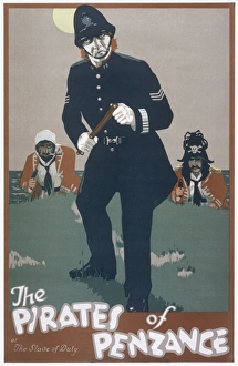 Gilbert and Sullivan theatre poster