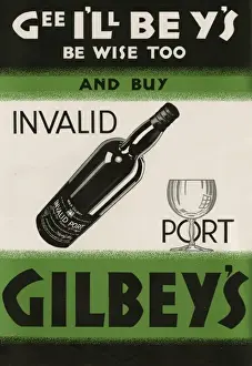Gilbey Prints: Gilbey Port advertisement