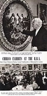 Images Dated 15th February 2011: Giorgio de Chirico exhibits