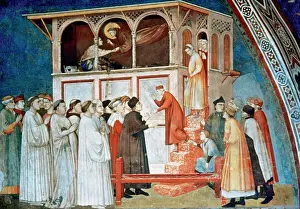 Giotto di Bondone (1266 / 7-1337). Saint Francis resurrects a