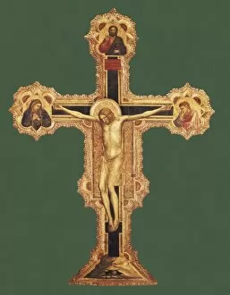 Italia Collection: Giotto di Bondone (1267-1337). Crucifix. 1317. Renaissance