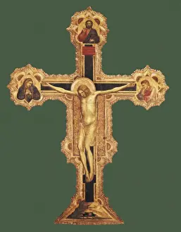 Ritual Prints: Giotto di Bondone (1267-1337). Crucifix. 1317. Renaissance