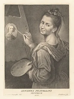 Florentine Prints: Giovanna Fratellini, Florentine artist and pastellist, 1666-1731