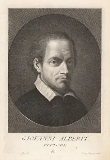 Medici Prints: Giovanni Alberti, Italian painter, poet and art critic, 1558-1