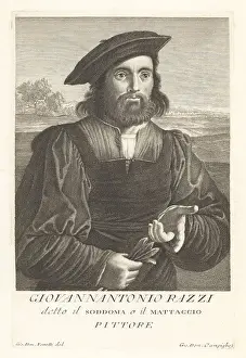 Homosexual Prints: Giovanni Antonio Bazzi, Italian Renaissance painter, 1477-1549