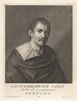 Madonna Prints: Giovanni Battista Salvi, Italian Baroque painter, 1609-1685