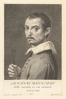Paint Brush Prints: Giovanni da San Giovanni, Italian Baroque painter, 1592-1636