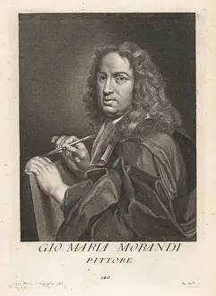 Paintbrush Prints: Giovanni Maria Morandi, Italian painter, 1622-1717