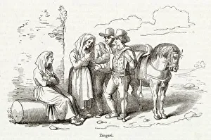 Images Dated 4th December 2019: Gipsies in Rome, Italy