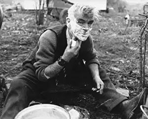 Gipsy Man Shaving